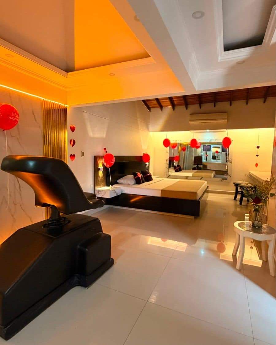 Suite Star con decoración especial de ocasión (no es la ambientación estándar de la habitación)